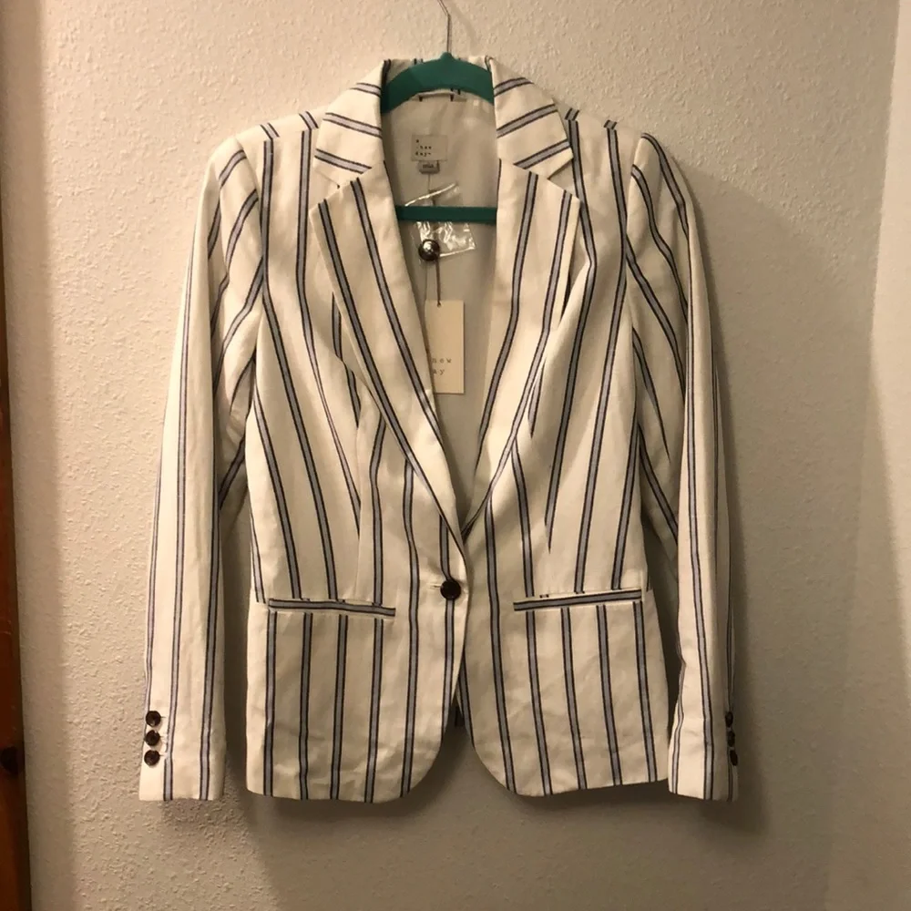 A new day linen lined blazer with new with tag - Picture 1 of 6